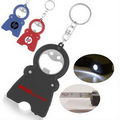 Smile Keychain Opener Flashlight With Tape Measure